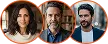 Avatars van tevreden Tvundareko gebruikers